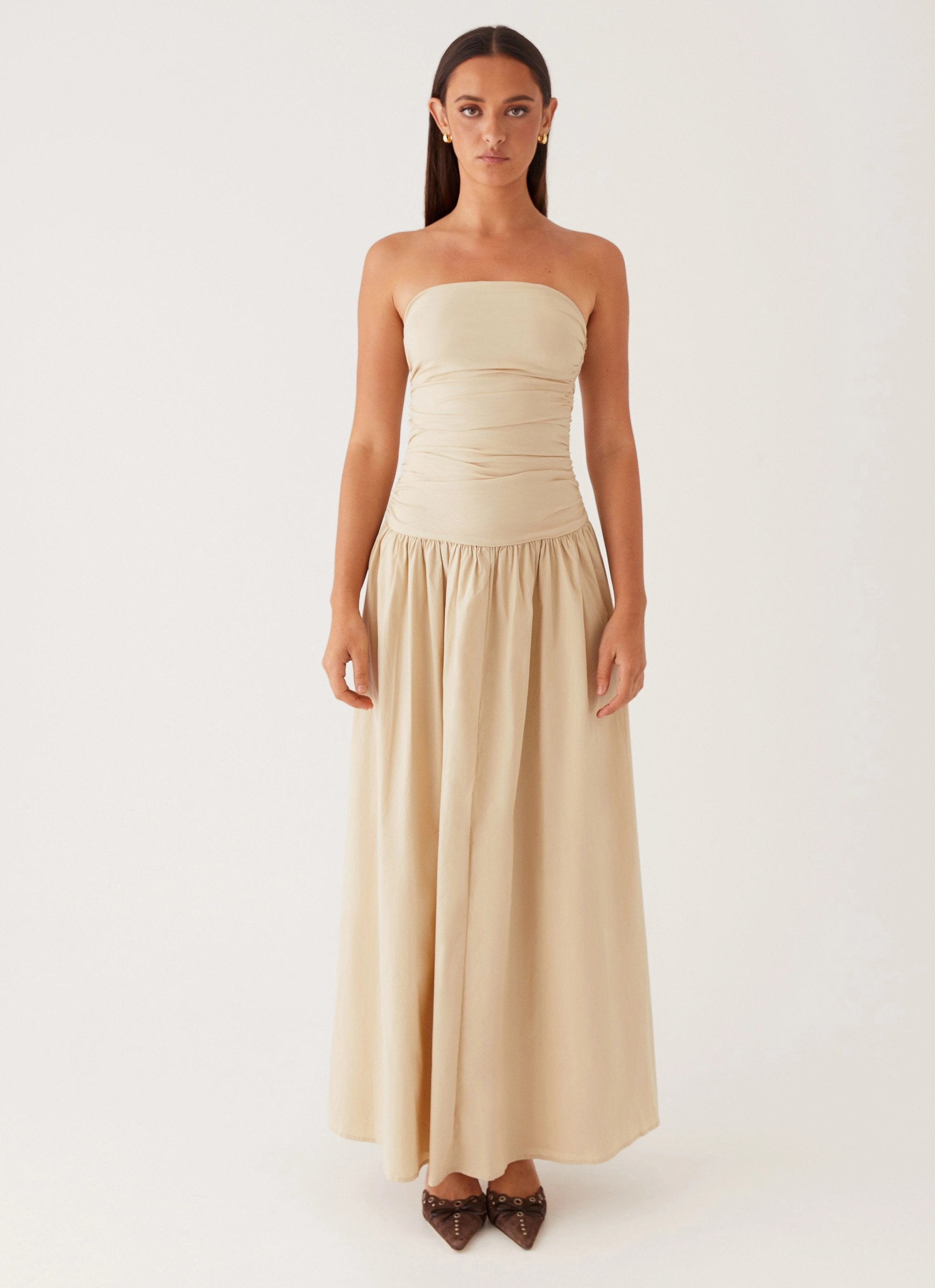 Timeless Look Carmel Maxi Dress - Ivory