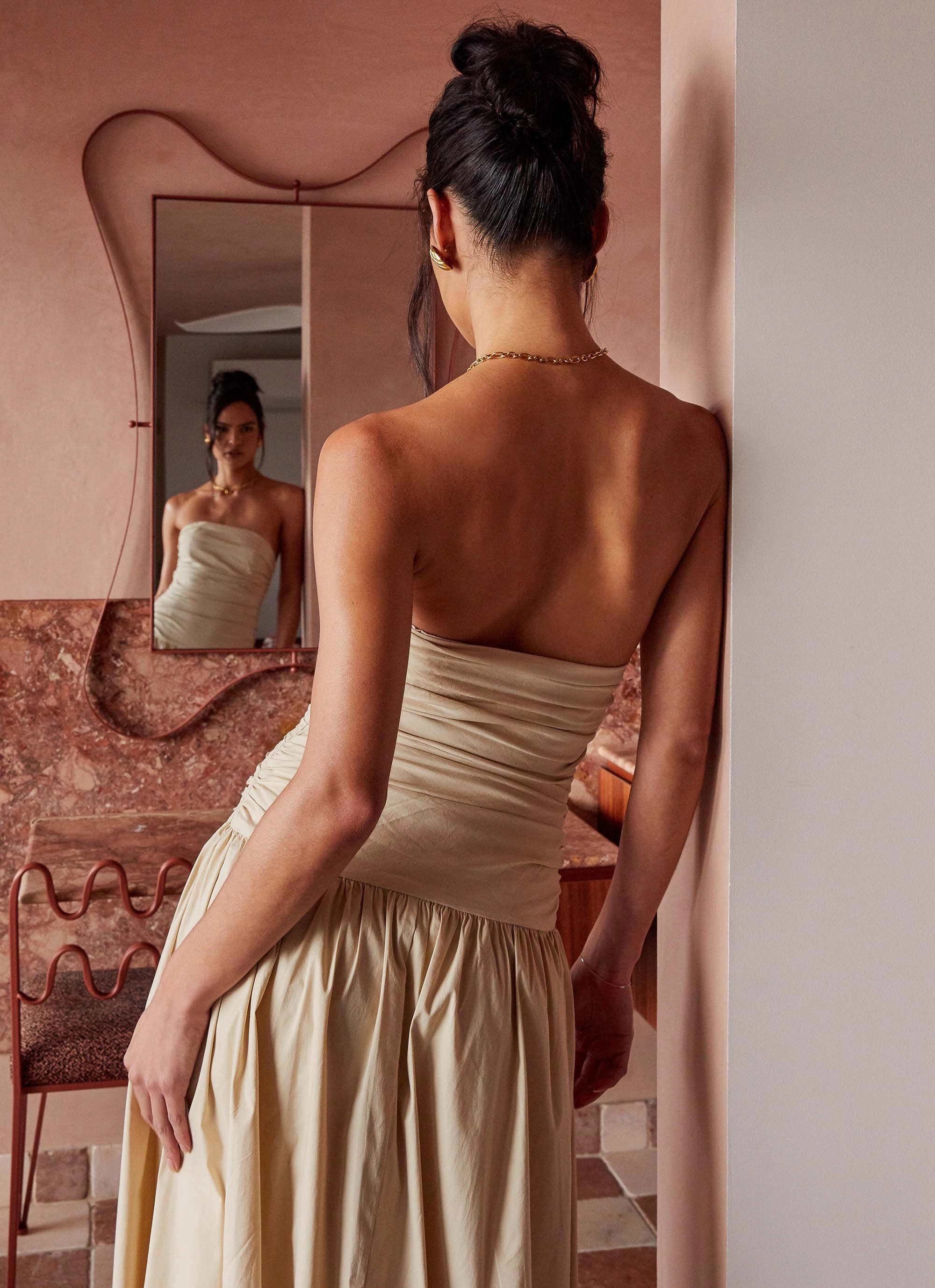 Carmel Maxi Dress - Ivory Timeless Shape