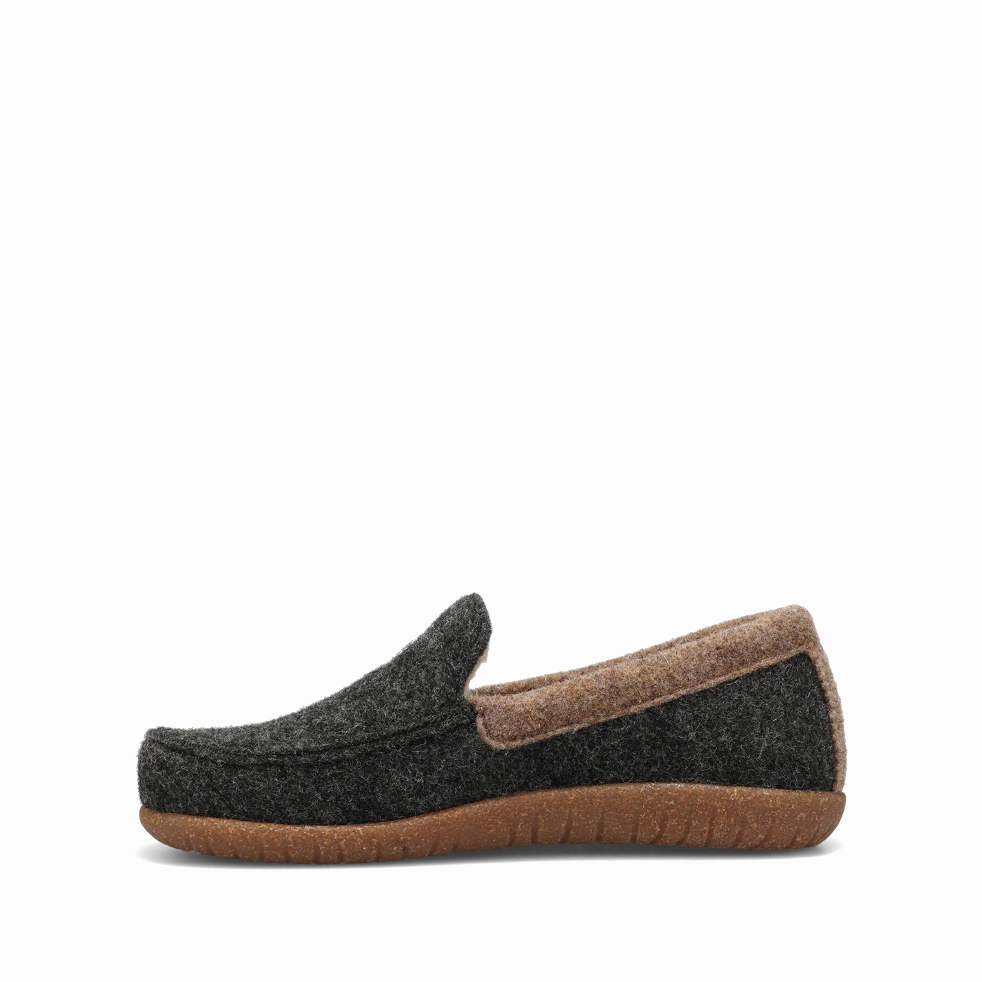 Tree Hike Chunky Sole Taos Women's Woolfer Wool Loafer - Charcoal