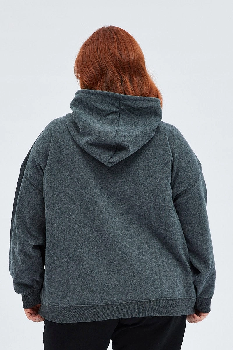 Grey Hoodie Jacket Zip Fleece California Embroidered product launch