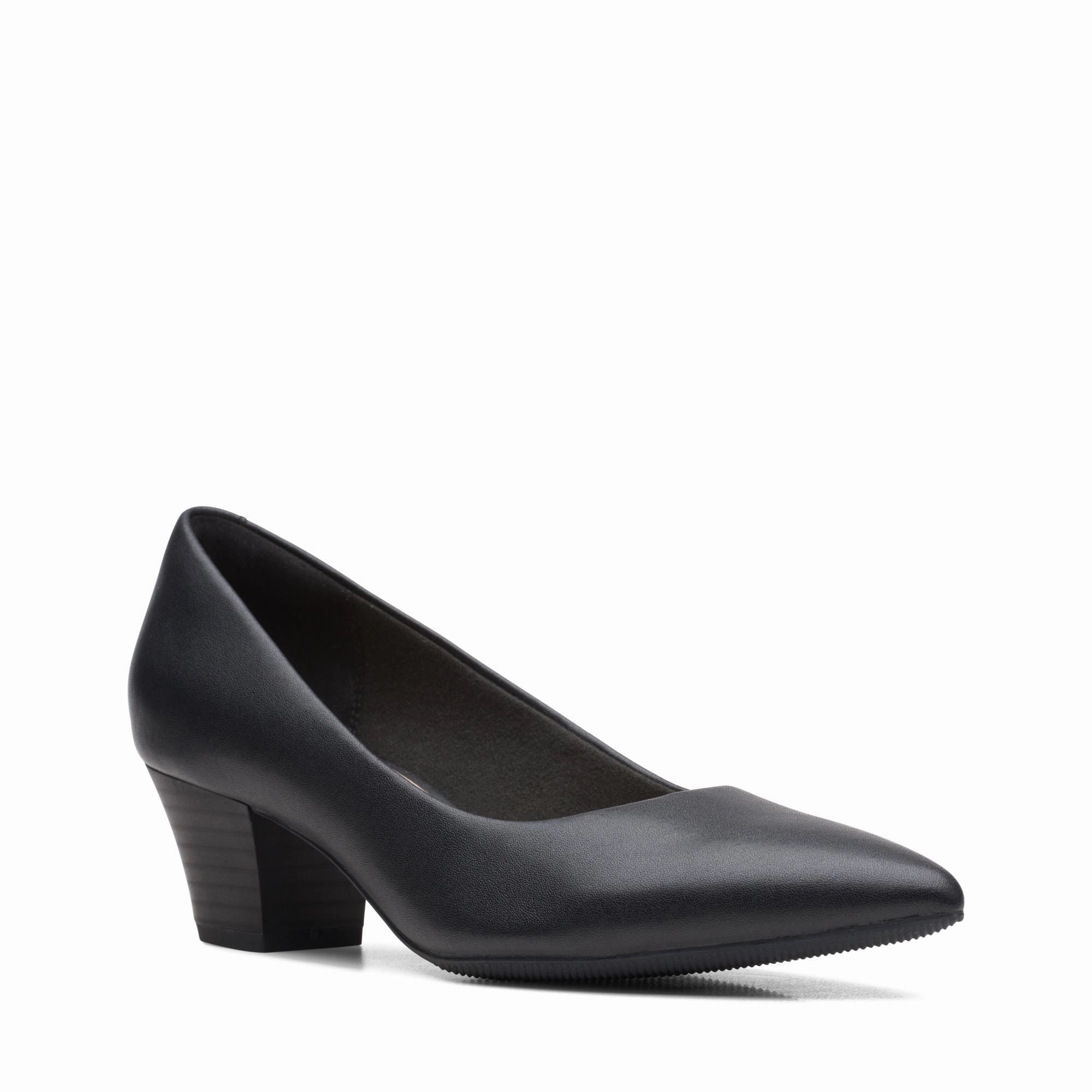 Air Touch Smart option Clarks Women's Teresa Step - Black Leather