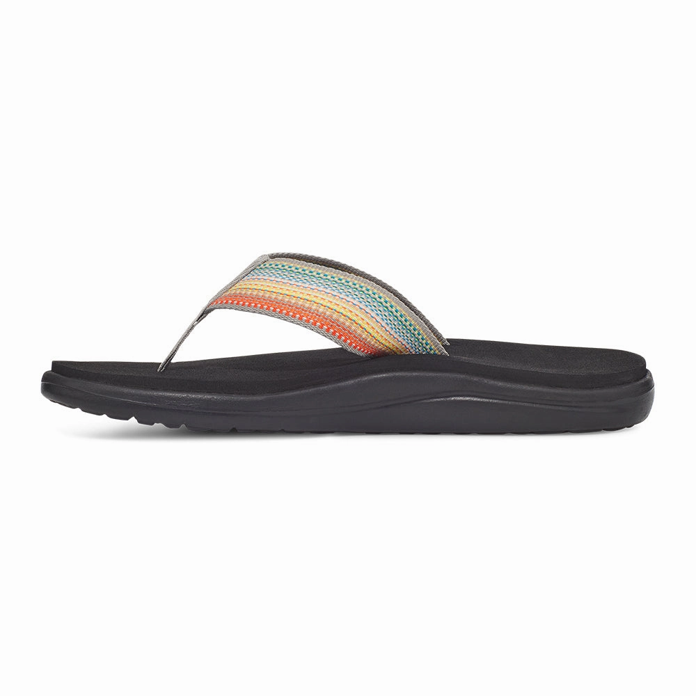 Soft Tech Foam Seamless Design Teva Women's Voya Flip - Antiguous Grey Multi