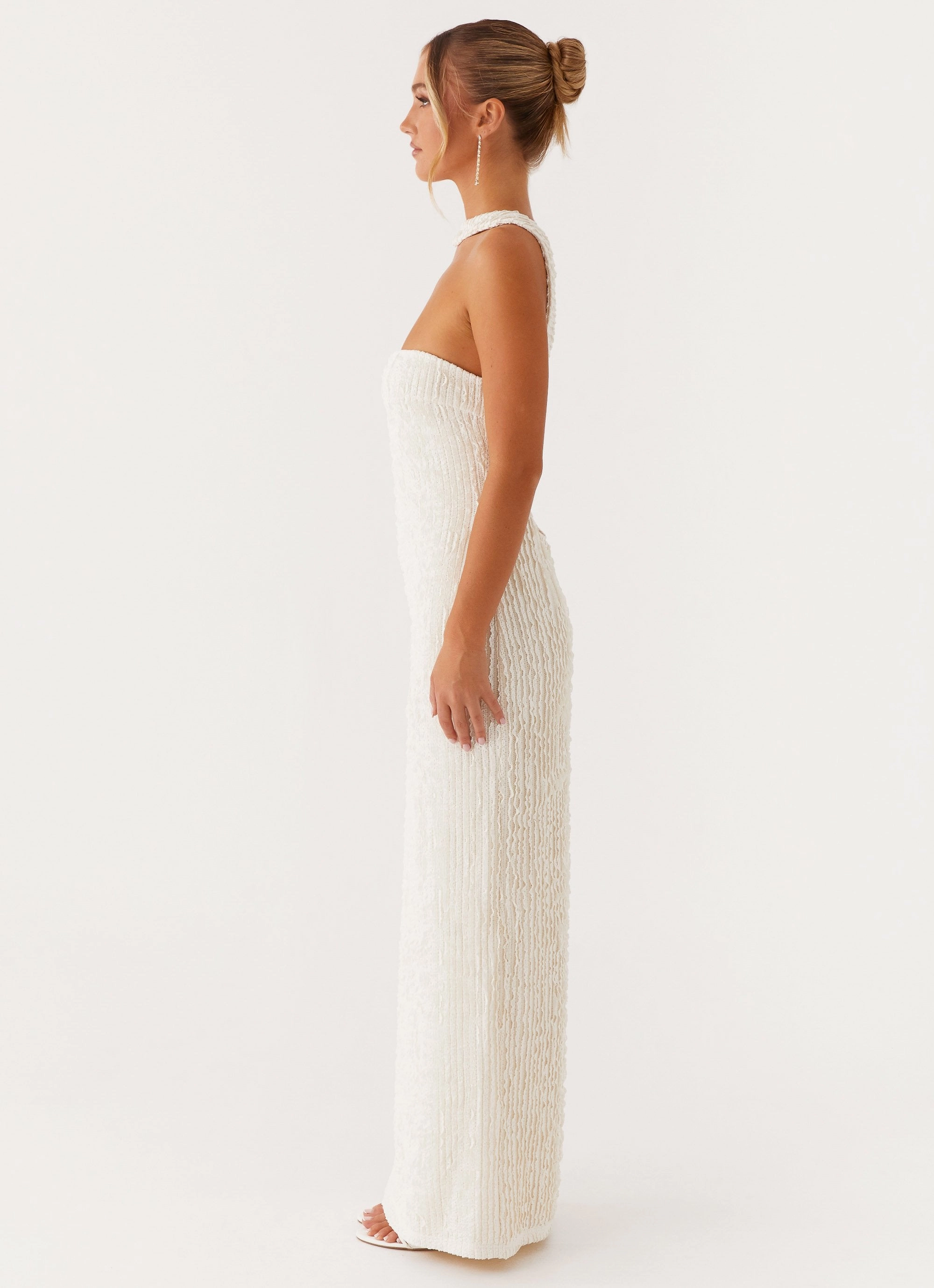 Sadie Maxi Dress - Ivory Trendy Waistband Stylish Appeal