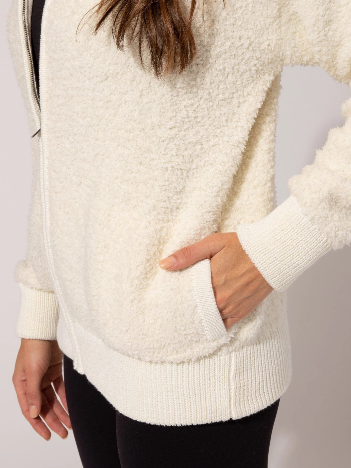 Vivi Boucle Zip Hoodie Cold Weather Gear