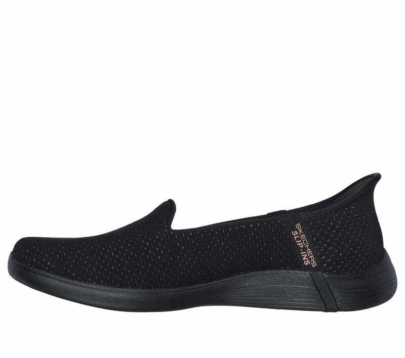Modern Casual Quick Outing Skechers Women's Slip-Ins (Hands Free) On-The-Go Swift Shoe - Black