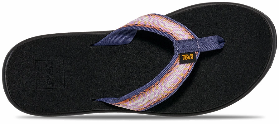 Recycled Plastic Construction Teva Women's Voya Flip Sandal - Archive Topo Lupine