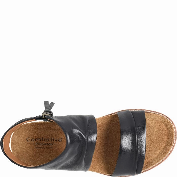 Breathable Footwear Open Toe Casual Shoes Comfortiva Women's Gale Sandals - Black