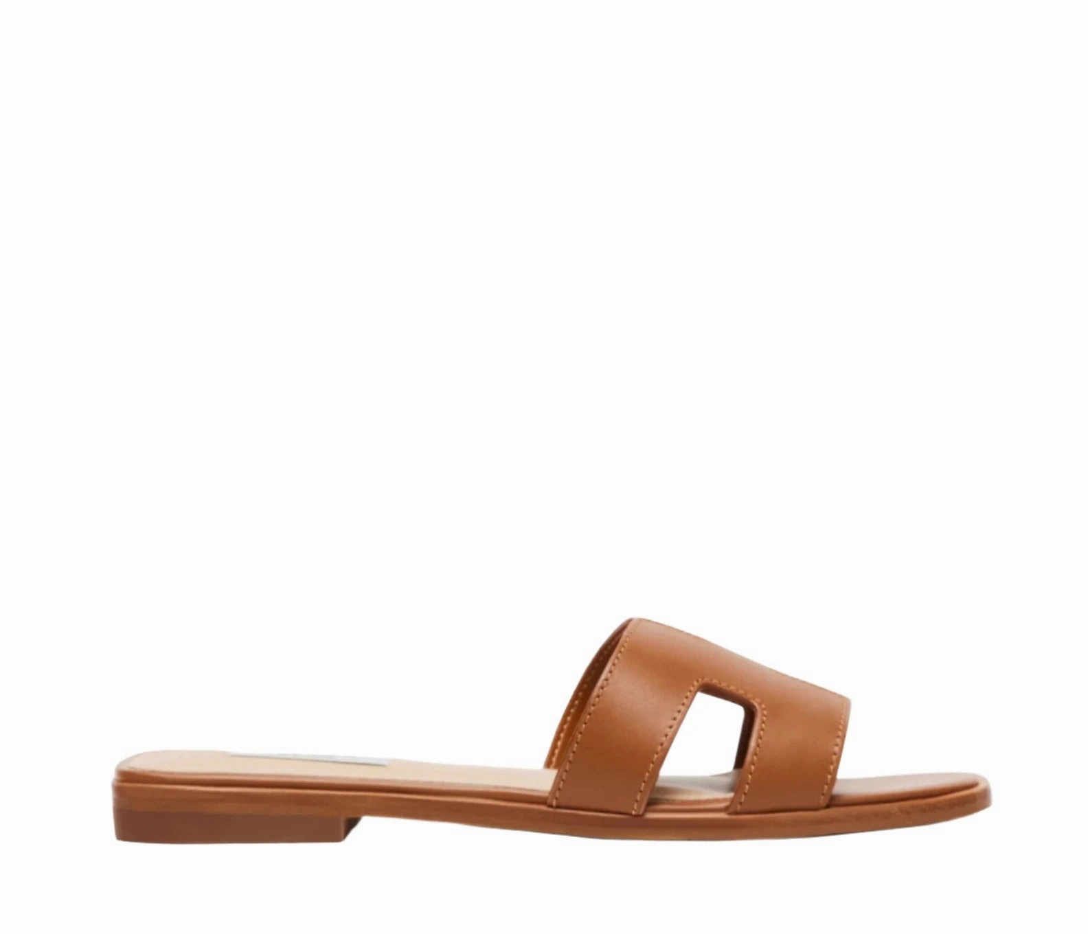 Women's Hadyn Leather Sandals - Cognac Thermoplastic Durable Frame Walk Out