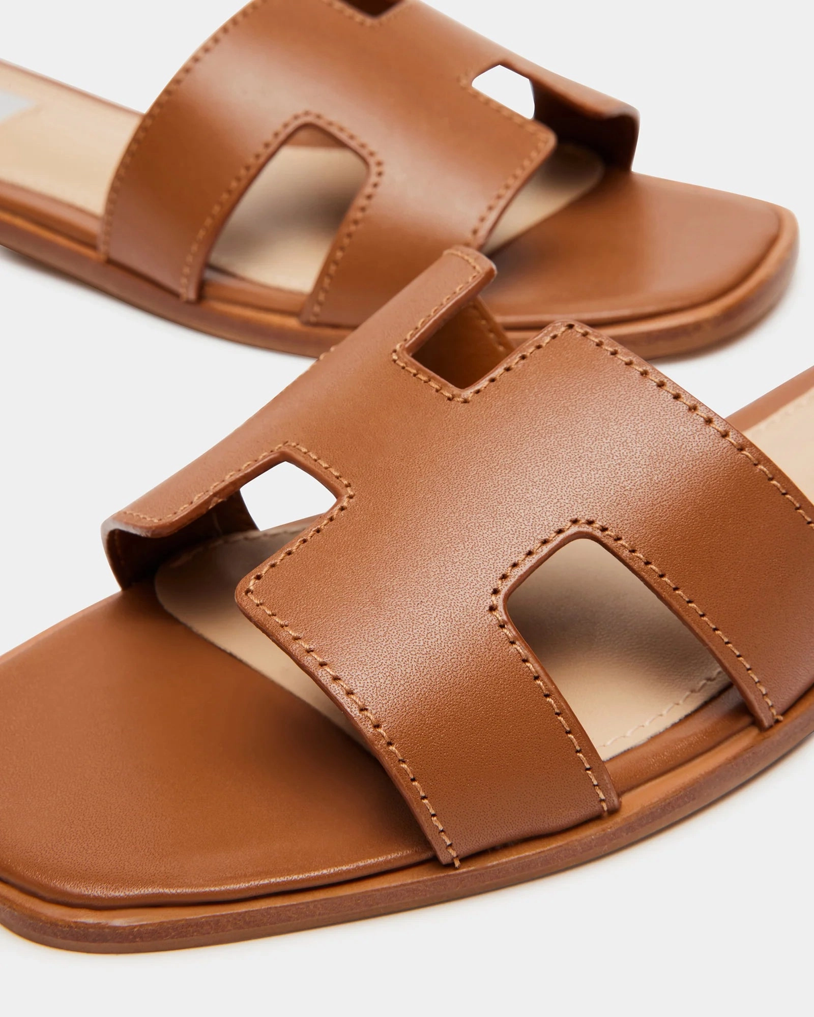 Breathable Travel Sandals Balanced feel Women's Hadyn Leather Sandals - Cognac