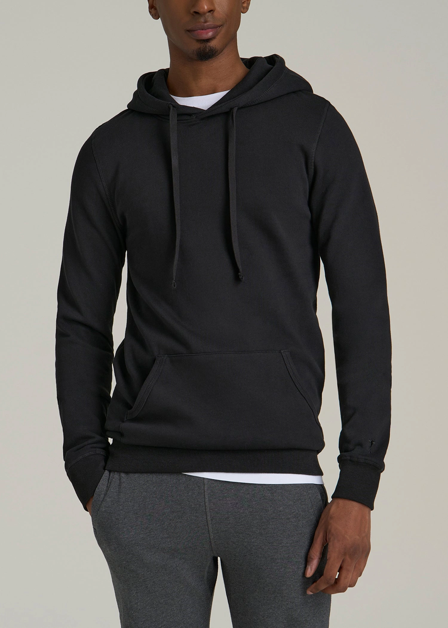 Travel Sporty product tribal energy Wearever 2.0 Fleece Hoodie for Tall Men in Black