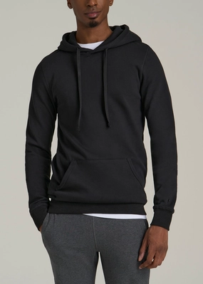 quick dry Wearever 2.0 Fleece Hoodie for Tall Men in Black