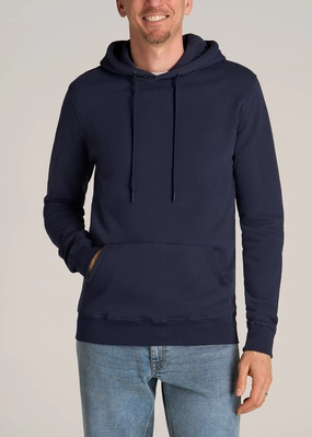 Wearever Fleece Pullover Men's Tall Hoodie in Navy Chill Layers