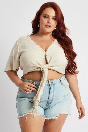 fishing attire Denim Relaxed Shorts High Rise Distressed Hem