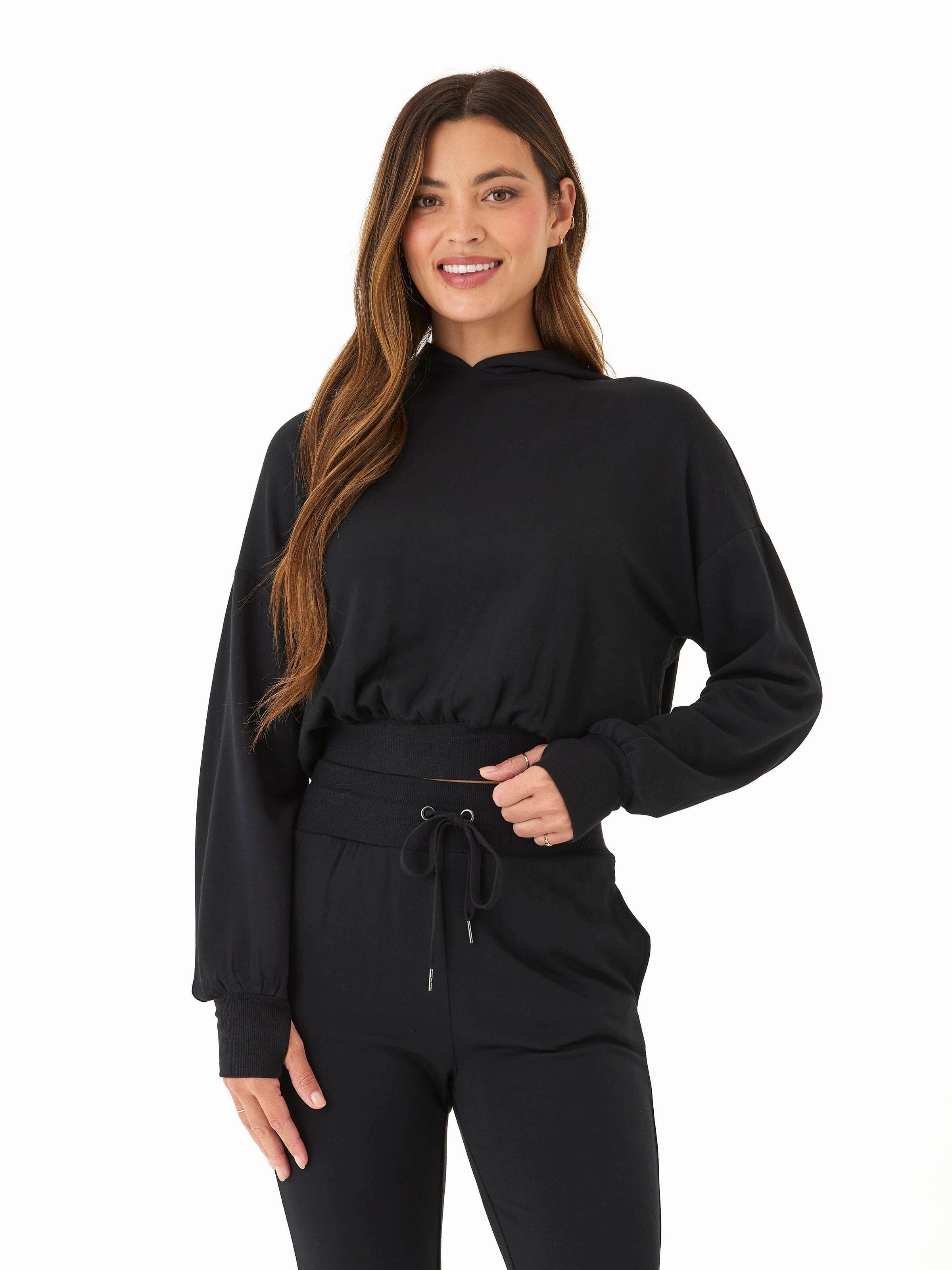 Wenda Feather Fleece Pullover Hoodie All Weather Performance