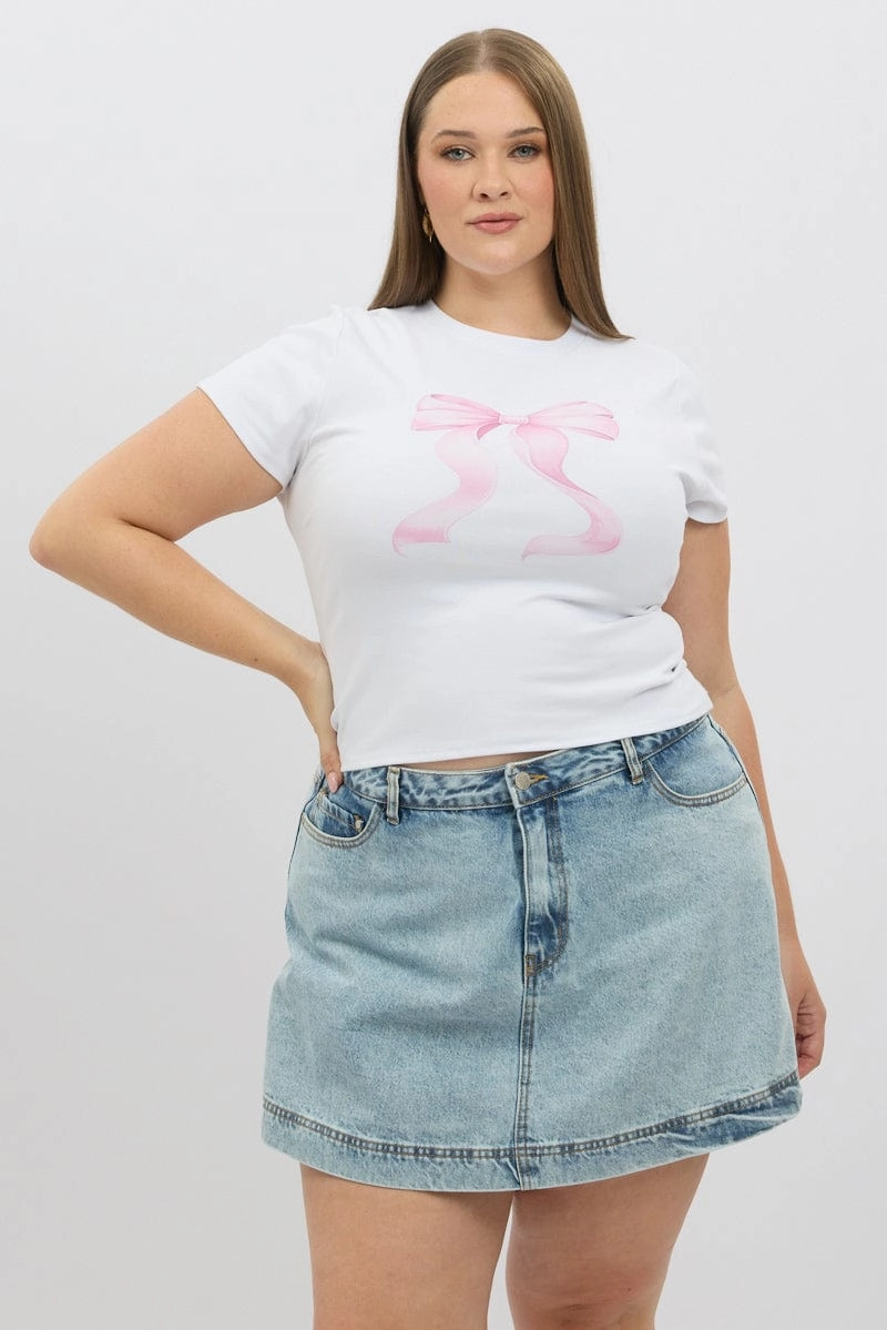 Universal Silhouette Temperature Regulating White Baby Tee Short Sleeve Crew Neck