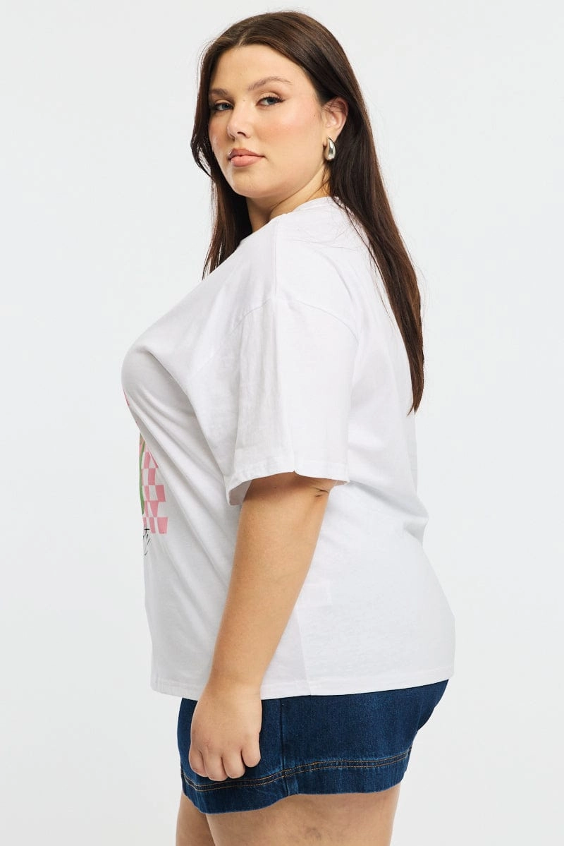 White Matcha Tee Short Sleeve Layered Look Wear Quick Fit Wear