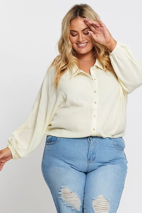 White Textured Shirt Off Long Sleeve Sporty Design Eco Friendly Material