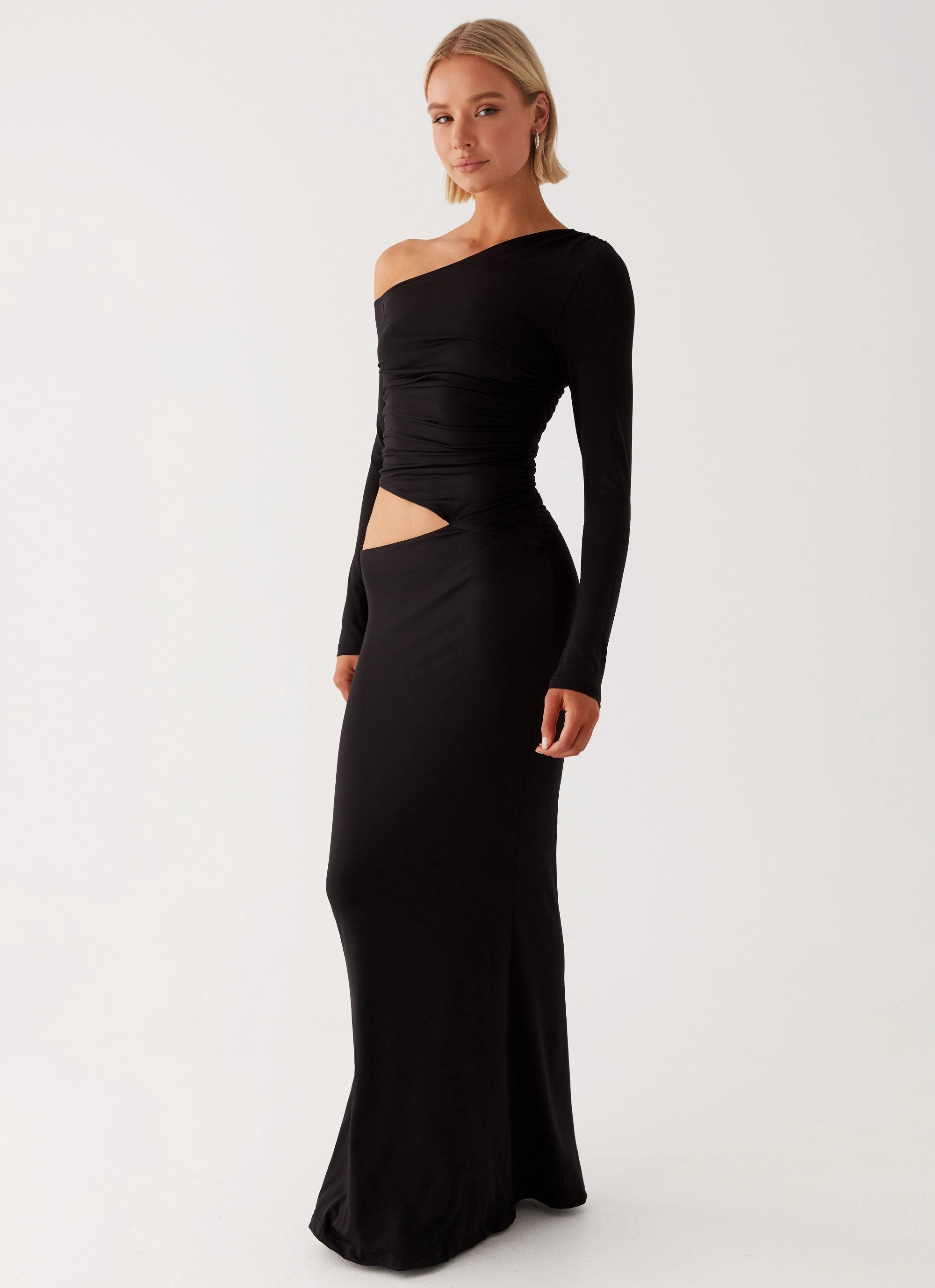 Good Vibrations Maxi Dress - Black Sleek Wear Must-have