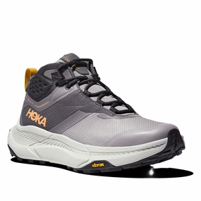 Reinforced Heel Counter Hoka Women's Transport Hike GORE-TEX Boots - Grey Skies/Sea
