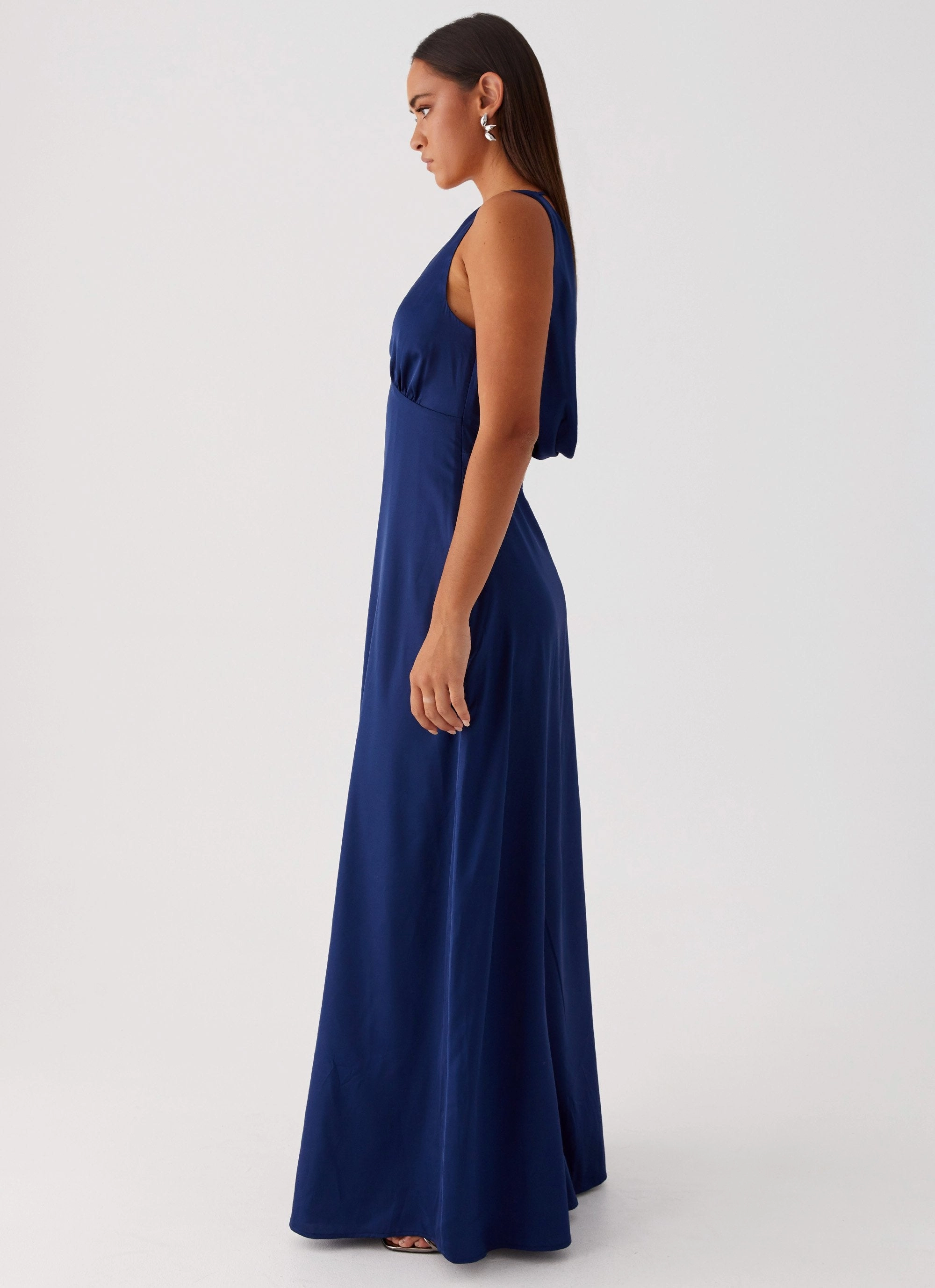 Romantic Hour Winnie Cowl Back Maxi Dress - Navy