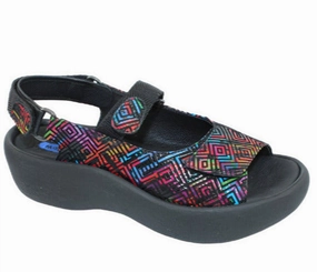 Color Mix Wolky Women's Jewel Sandal - Multi Corza Print