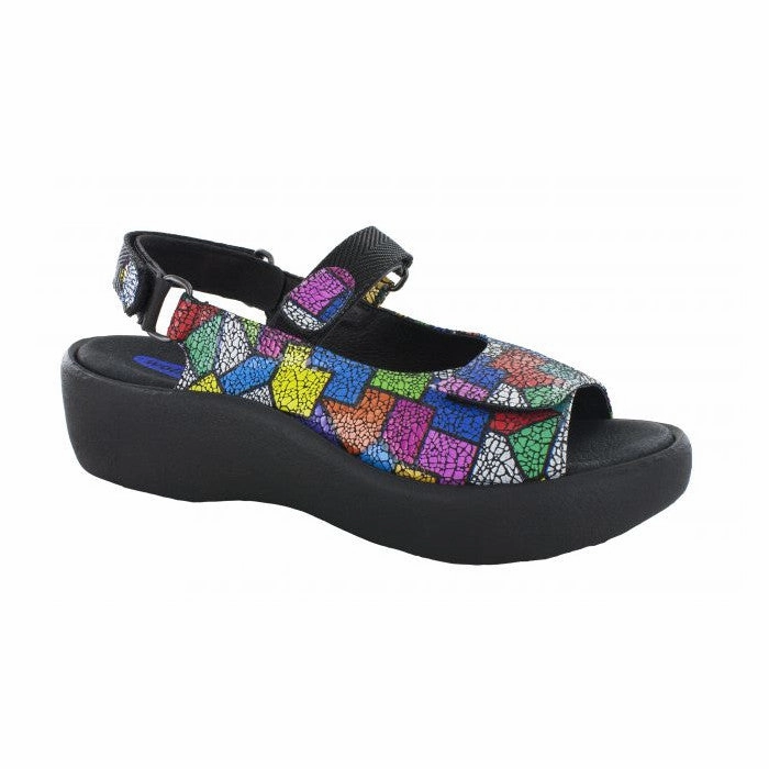 Wolky Women's Jewel Sandal - Picasso Multi Chic Practical