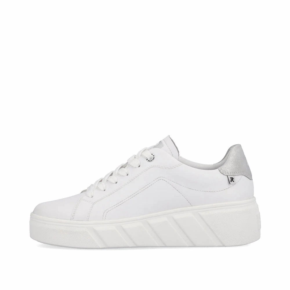 Padded Tongue Odor Control Treatment Women's Carla Casual Sneaker - Weiss/Frost