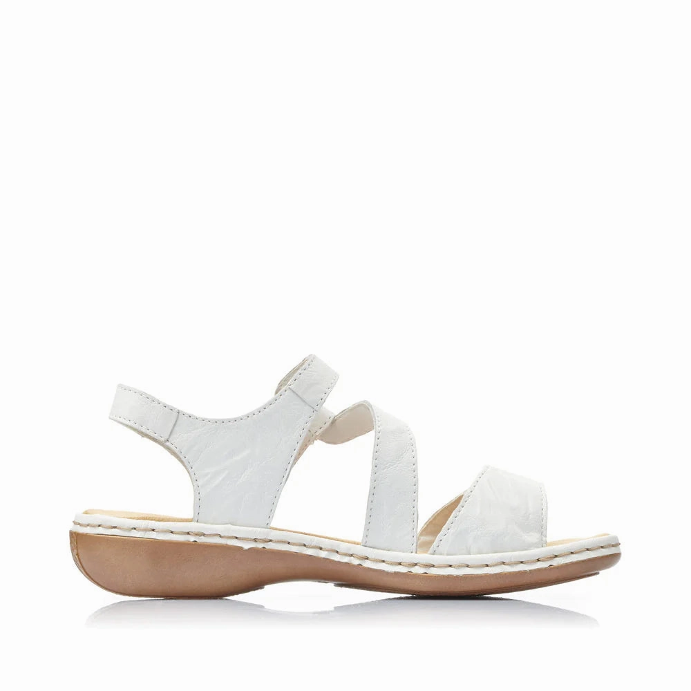 Women's Regina C7 Sandals - White Microfiber Lining Slip Resistant Tread Design