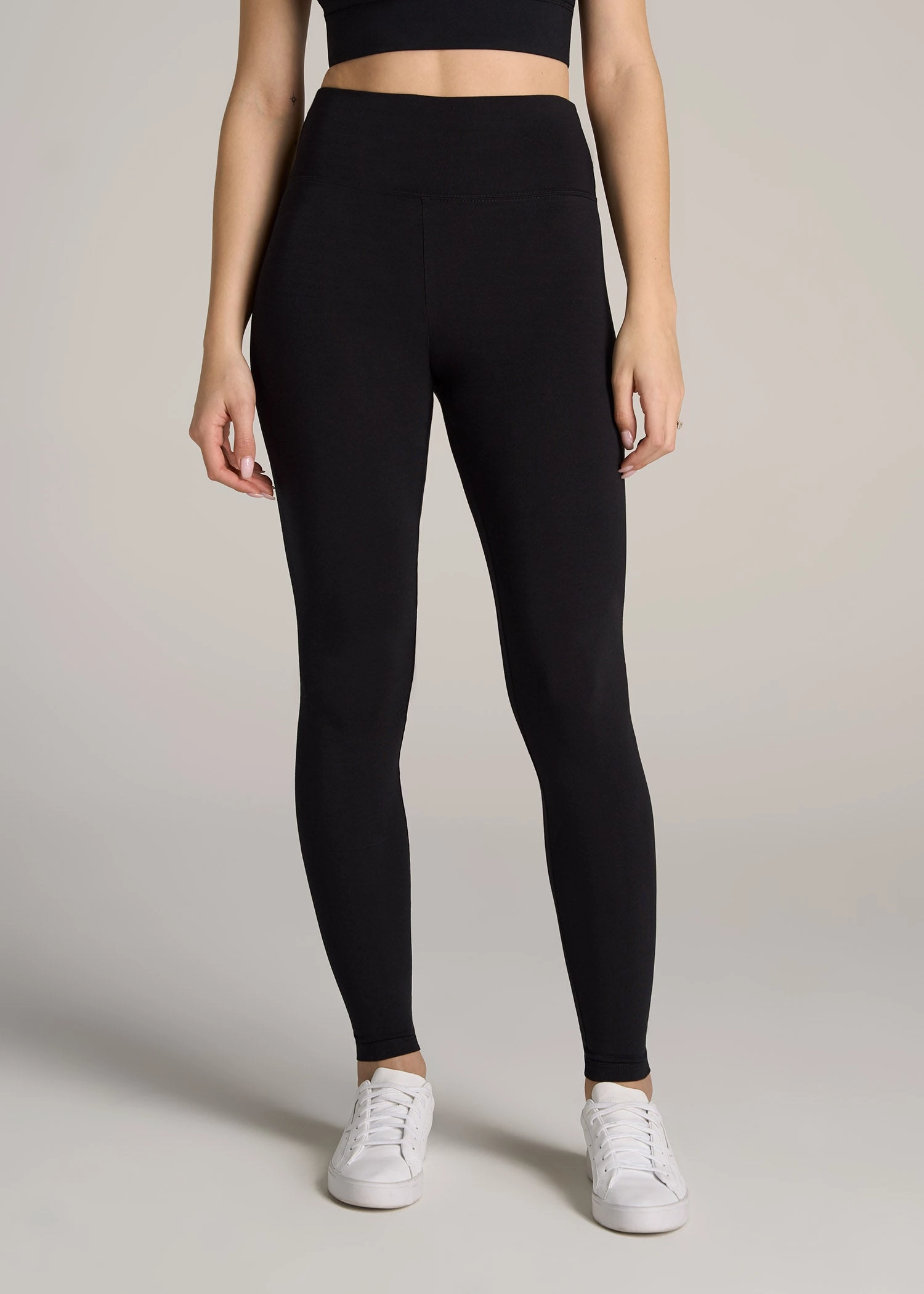 Pure Function Women's Tall Cotton Leggings in Black