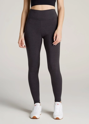 Women's Tall Cotton Leggings in Shadow Grey Mix Performance Fit