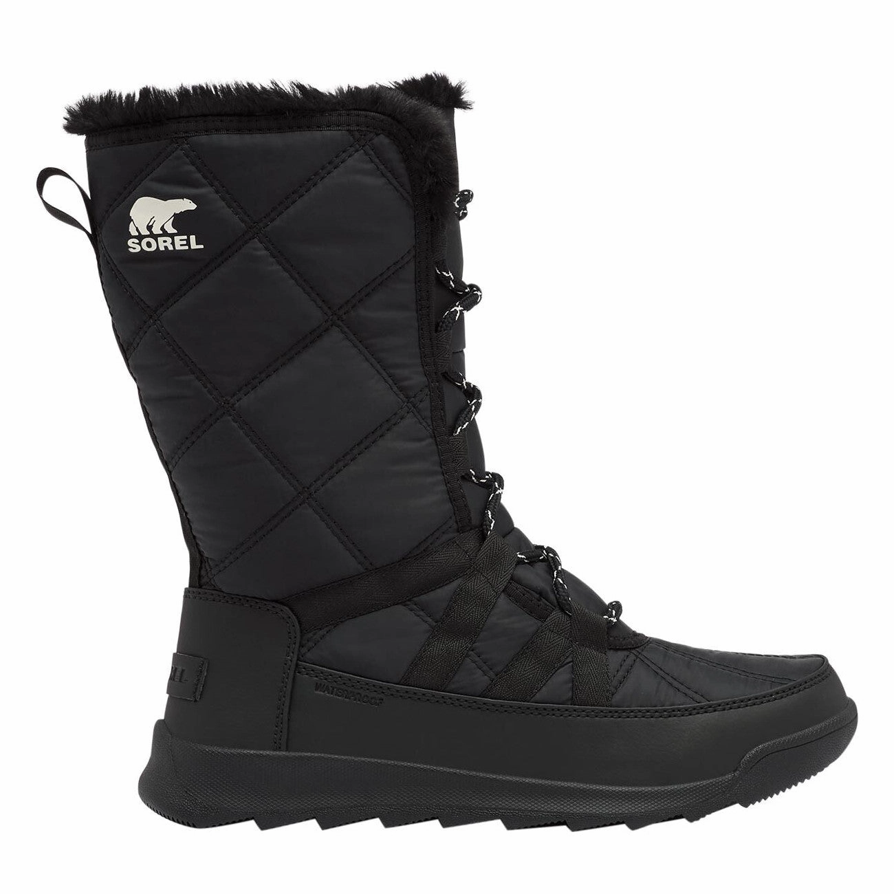 Waterproof Adventure Seeker Motor Edge Women's Whitney II Tall Waterproof Lace Boot - Black