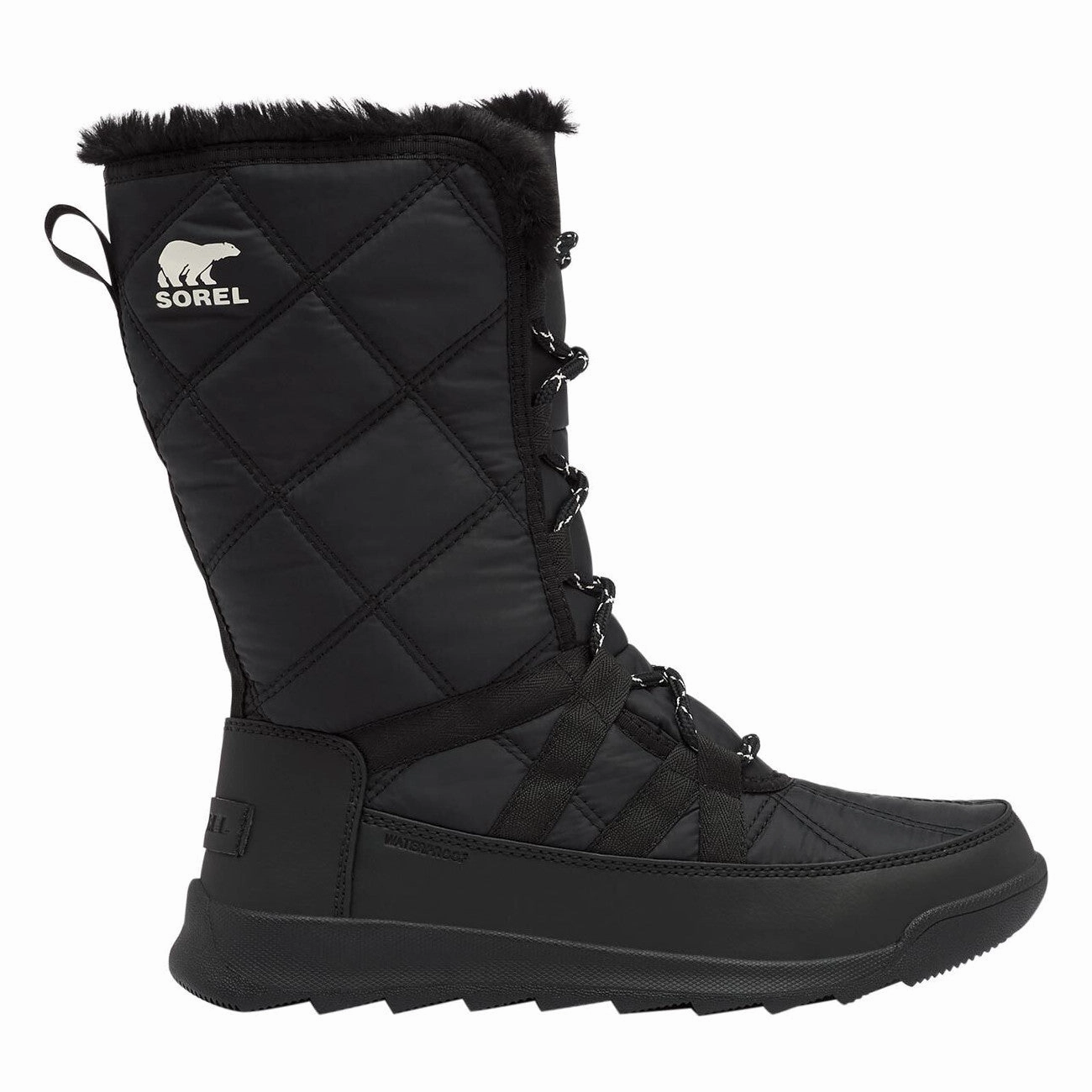 Reinforced Form Adventure Journey Multi Surface Women's Whitney II Tall Waterproof Lace Boot - Black