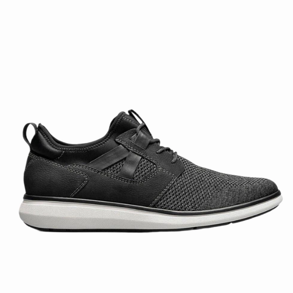 Prime Step Florsheim Men's Venture Knit Lace Up Sneaker - Black