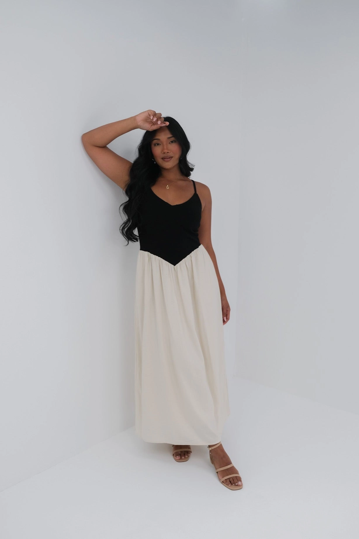 FadeResistantColor YARA DRESS BLACK/NEUTRAL