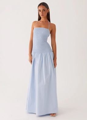 Zahra Maxi Dress - Blue Multi Season