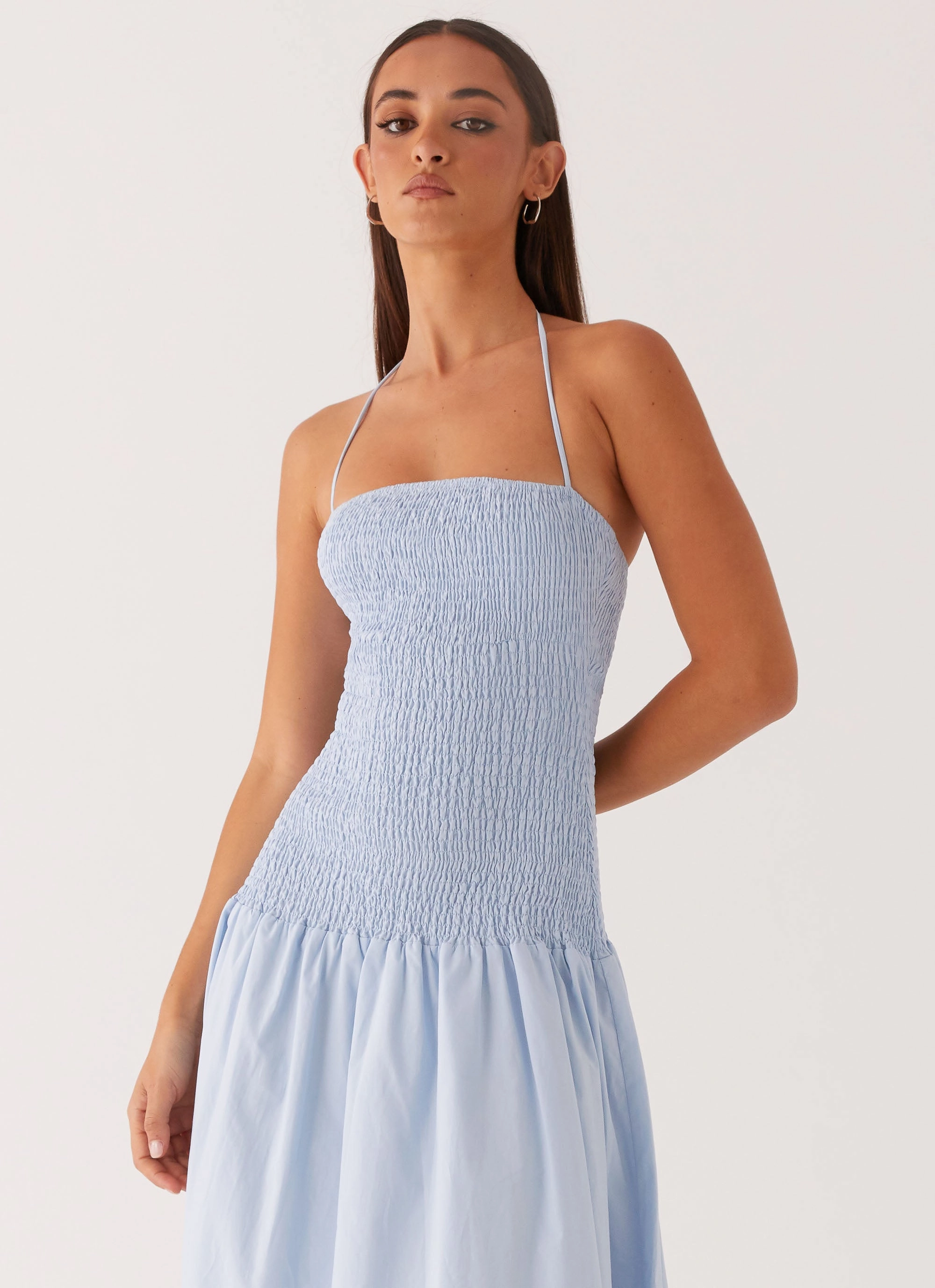 Zahra Maxi Dress - Blue Street Ready Romantic Vibes