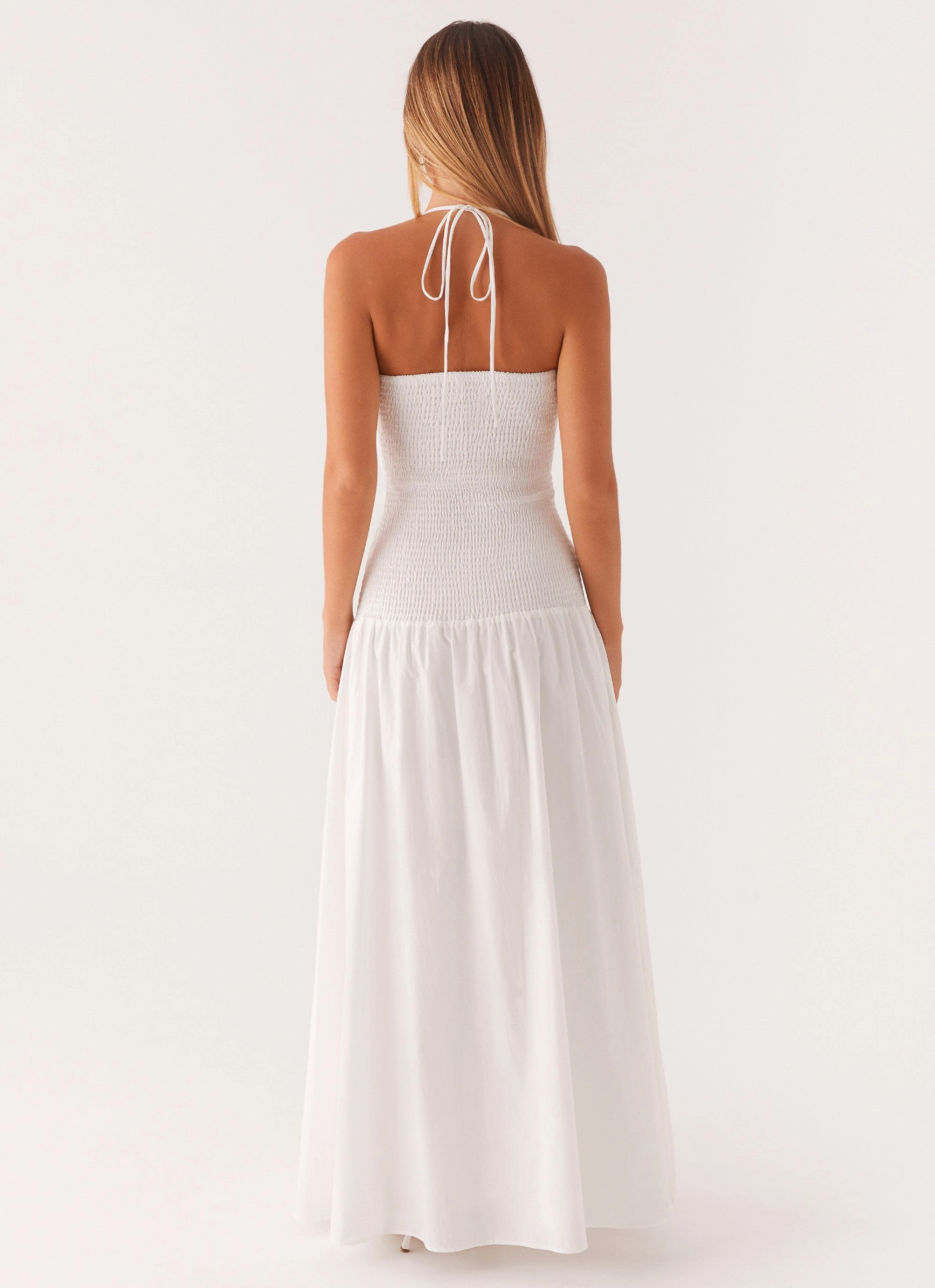 Cozy Design Soft and Relaxed Zahra Maxi Dress - White