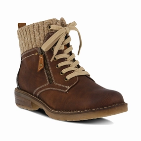 Versatile Footwear Spring Step Relife Women's Khazera Water Resistant Bootie - Brown