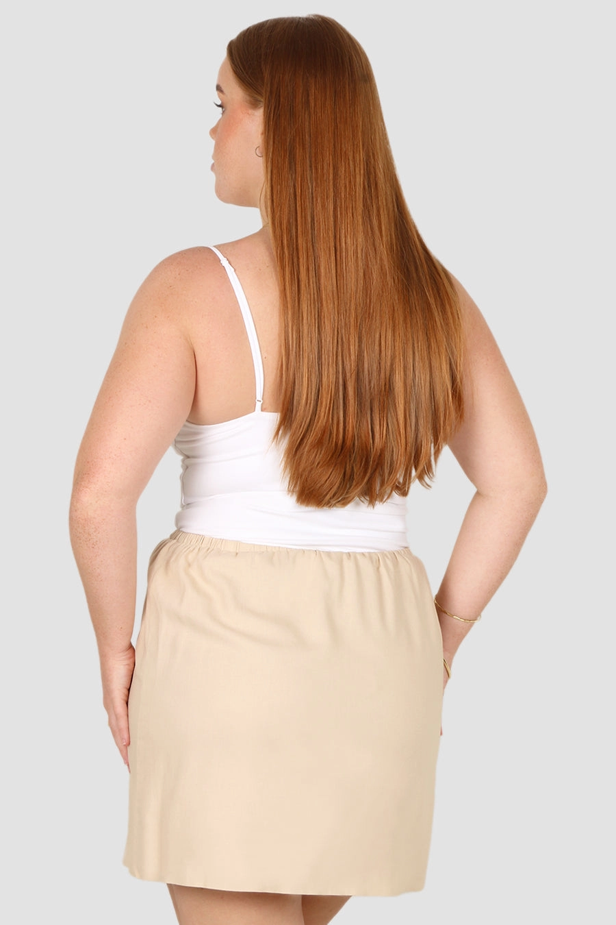 ZOLA LINEN SKIRT NEUTRAL Light Wear Daily Favorite